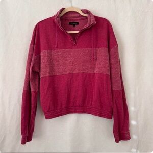 LA HEARTS Pink Quarter-Zip Pullover Sweater